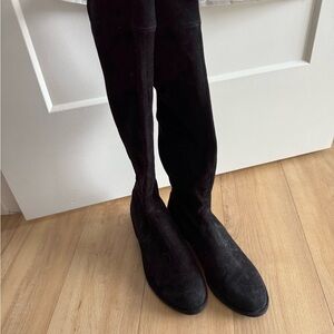Stuart Weitzman Black Over-the-Knee Boots